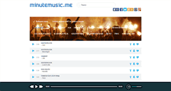 Desktop Screenshot of minutemusic.me